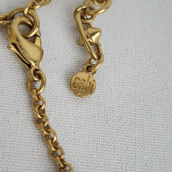 Cabi Bon Vivant Gold Flower Necklace & Bracelet - Picture 6 of 11